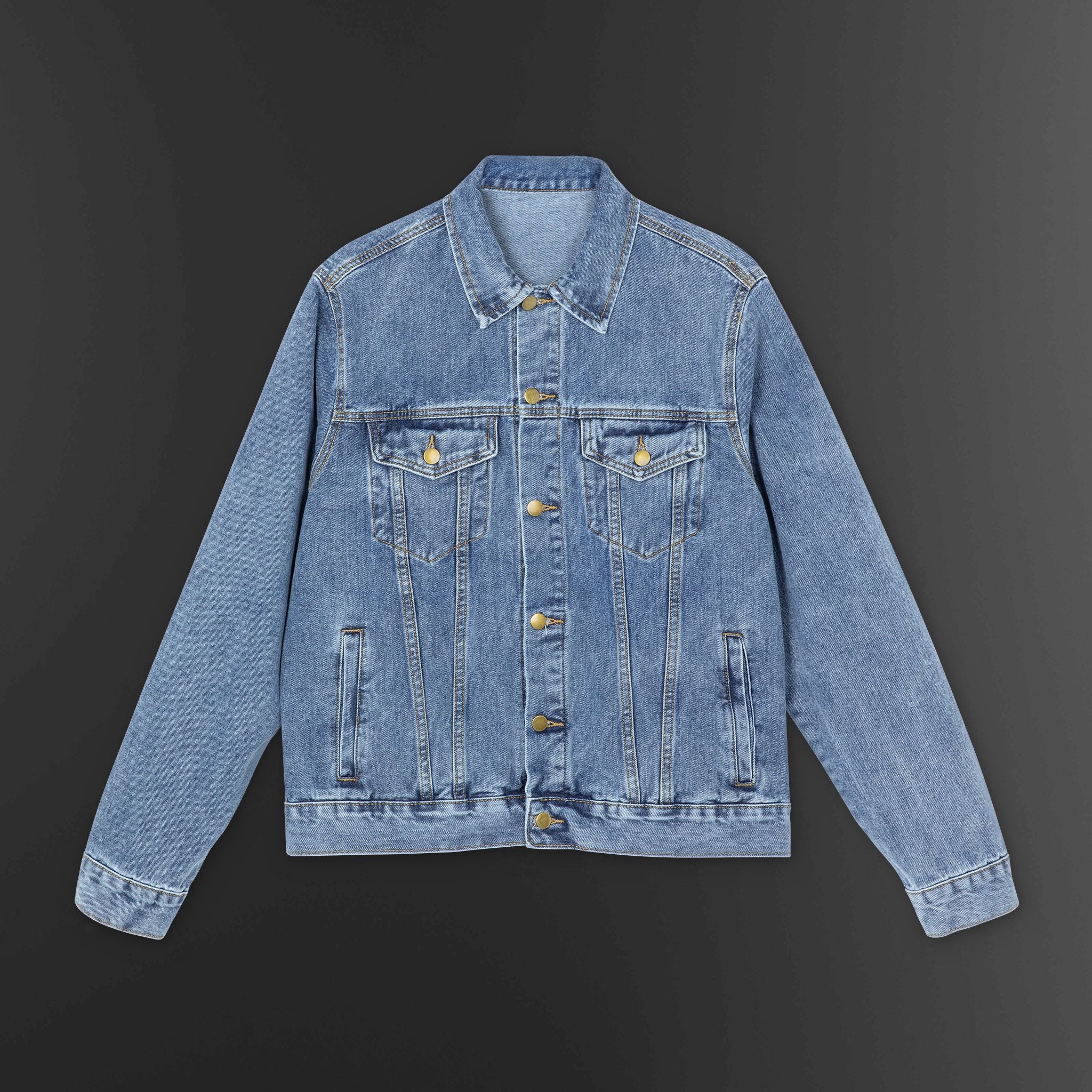 Blazing Flame Suit Studying The Flames Denim Jacket | Flame Patch