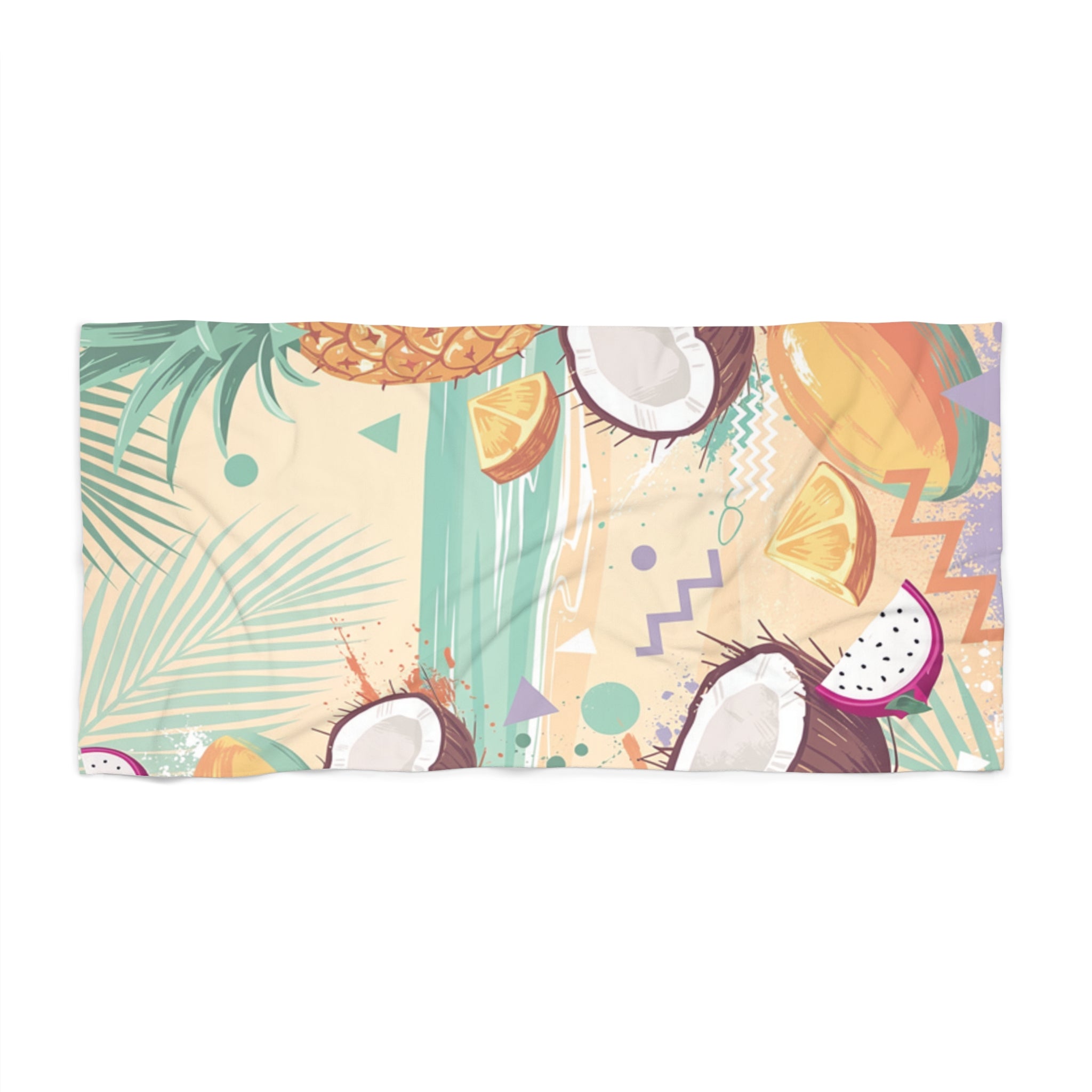 Beach Towel | Pastel Retro Summer Pattern best quality