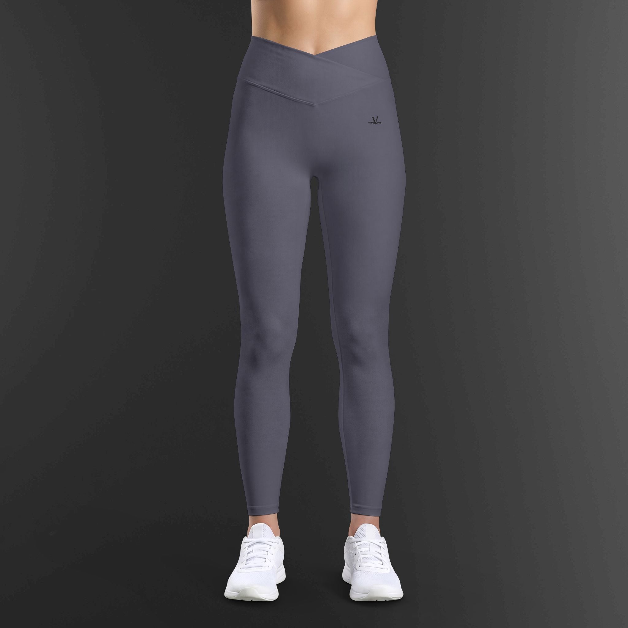 Women’s Luxe Leggings — High-Waist V-Cut Black Activewear for Yoga & Everyday
