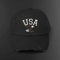 USA Bald Eagle Cap | Distressed Patriotic Baseball Hat